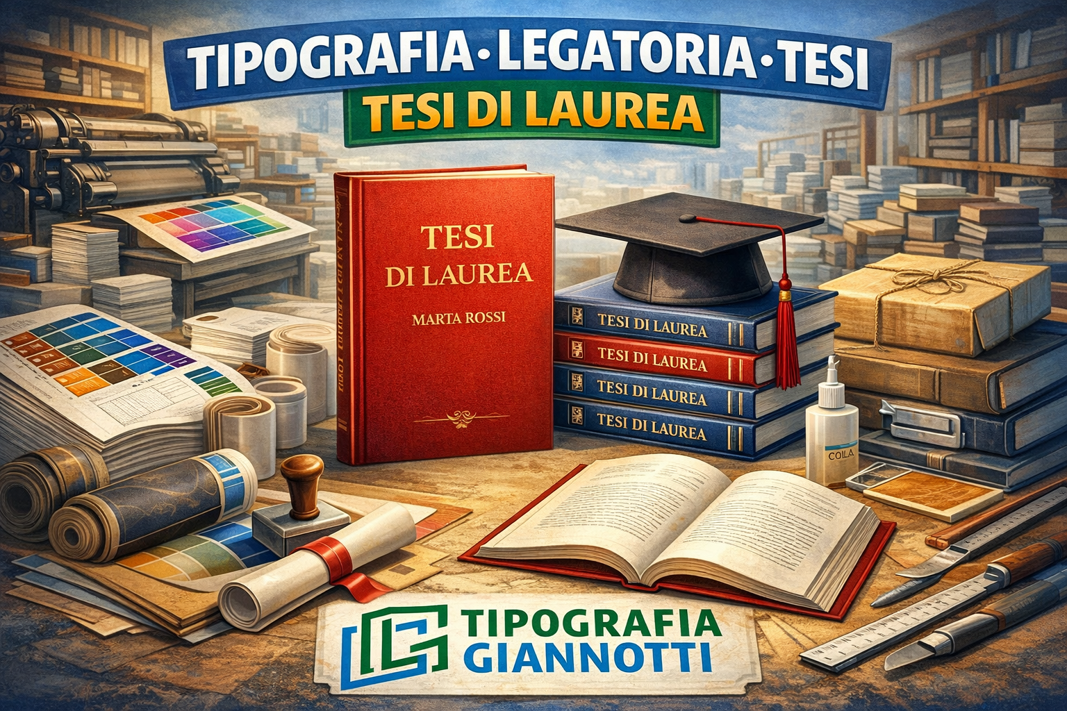 tipografia legatoria timbri a roma